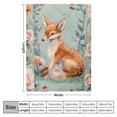 thumbnail image 4 of JEUXUS  Blankets for Boys Girls Minky Blanket with Dotted Backing Super Soft Throw Blanket for Nursery Woodland Animals, 4 of 6