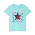 thumbnail image 6 of CFLVAEK Kids 4th of July T Shirts Funny Stars Stripes Patriotic Graphic Tees Comfy Cotton Round Neck Short Sleeve Tshirts Girls Boys Indenpendence Day Tshirt 4 Years, 6 of 7