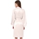 thumbnail image 1 of Gibobby Albornoz para mujer invierno Albornoz de satén para dama de honor, pijama de satén con para equipo de fiesta de boda para mujer(Beige,XL), 1 of 4