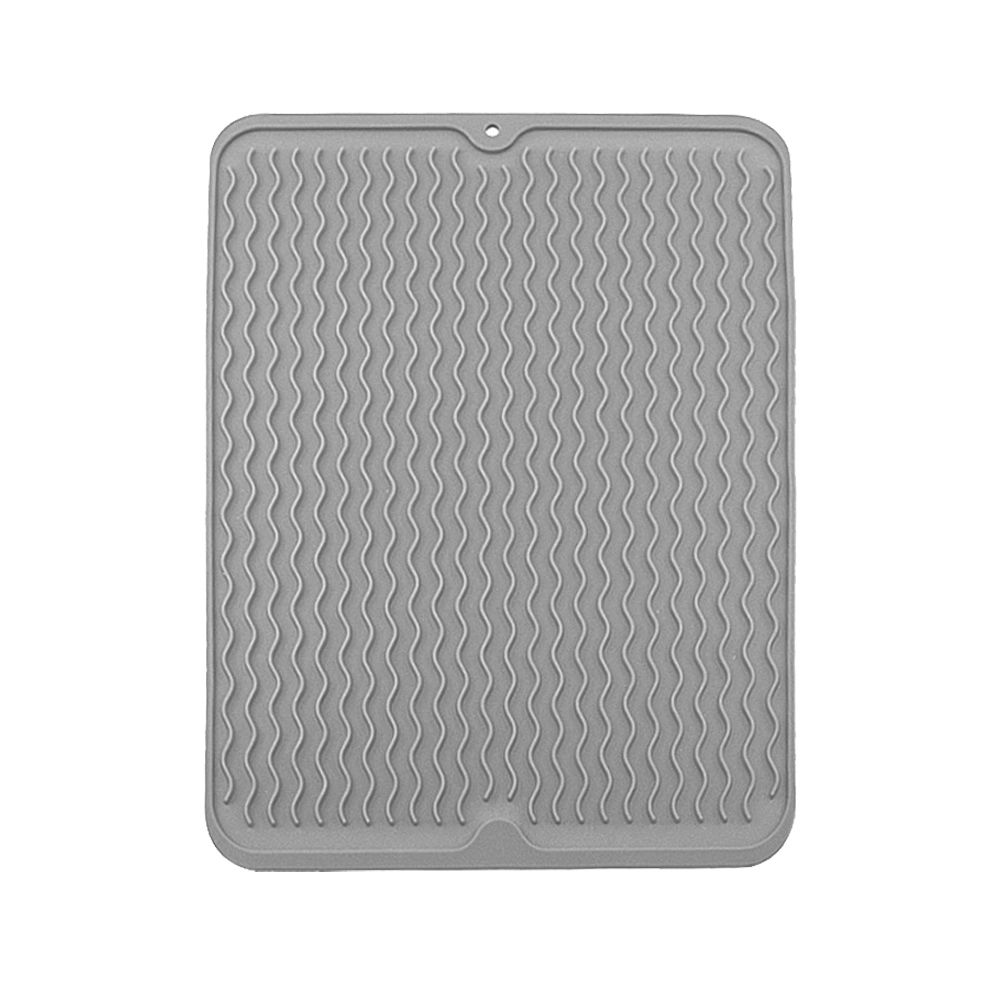 Hemoton Mat Dish Drying Kitchen Mat Drainer Silicone Sink Hot Pads