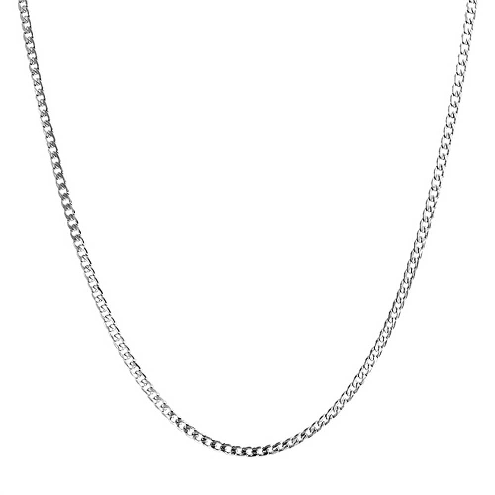 MENS Chain Boy Silver Tone Curb Cuban Link Stainless Steel Necklace CUSTOMIZE Sz 