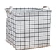 thumbnail image 2 of Bolsa De Tela Cesta organizadora de almacenamiento de lino y algodón blanco para decoración de habitación infantil (1 unidad) JASKFLY, 2 of 8