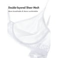 thumbnail image 3 of DELIMIRA Women's Sheer Mesh Bra See Through Plus Size Sexy Full Coverage Underwire Unlined Bras, 3 of 4