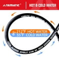 thumbnail image 3 of YAMATIC Pressure Washer Hose 3/8" x 25 FT, 4000 PSI Commercial Grade High Tensile Wire Braided, Swivel Quick Connector, 3 of 6