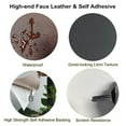 thumbnail image 5 of Self Adhesive Leather Repair Patch Tape 3x60 inch, Durable Self Adhesive Vinyl and Leather Repair Kit for Couches, Car Seat, Boat Seat, Sofa, Vinyl Upholstery, Chair, Interior - Ivory, 5 of 8