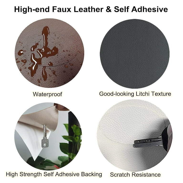Self Adhesive Leather Repair Patch Tape 3x60 inch, Durable Self Adhesive  Vinyl and Leather Repair Kit for Couches, Car Seat, Boat Seat, Sofa, Vinyl  Upholstery, Chair, Interior - Ivory 