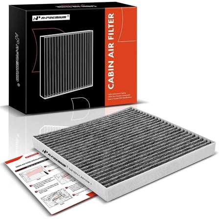 A-Premium Cabin Air Filter with Activated Carbon Compatible with Toyota, Dodge & Pontiac Models - Tacoma 2005-2023, Dart 2013-2016, Vibe 2003-2008