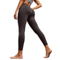 thumbnail image 3 of Zeliretfy Leggings for Women's Solid Color Yoga Leggings Soft Abdominal High Elastic Slim High Waist Yoga Pants Leggings for Women Tummy Control, 3 of 7