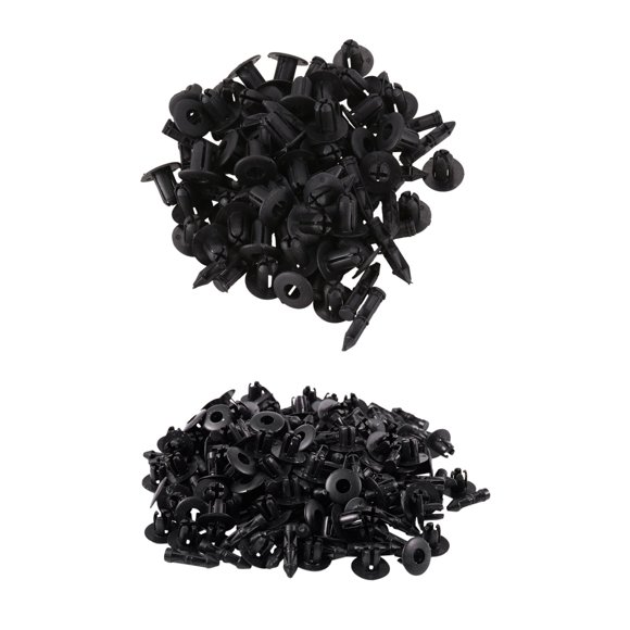 50 Pcs 6mm x 12mm Plastic Rivets Car Push Clips & 100 Pcs 7mm Hole Plastic Rivets Fastener Car Fender Bumper Push Clips