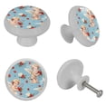 thumbnail image 4 of Cupid Fluorescent Drawer Pulls with Screws: Round 4-Pack Glow-in-the-Dark Knobs for Cabinets, Wardrobes, and Dressers - Furniture Decor with Door Knobs, Drawer Handles, 4 of 6