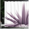 thumbnail image 3 of Ambesonne Flower Shower Curtain, Ombre Leaves Watercolor Art, 69"Wx70"L, Eggplant, 3 of 4