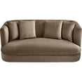 thumbnail image 4 of Meridian Furniture Alder Taupe Velvet Loveseat, 4 of 17