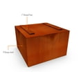 thumbnail image 4 of PLANTERCRAFT Corten Steel metal planter box, Square & Cube sizes, Modern garden steel planters For Commercial And Residential Outdoor Use., 4 of 7