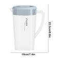 thumbnail image 3 of Btomtd Clear Plastic Pitcher with Lid for Cold Drinks and Iced Tea Lemonade Milk Beverages Container Water Pitcher with Transparent, Gray, 3 of 9