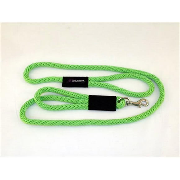 Soft Lines PSS11006LIMEGREEN 2 Handled Sidewalk Safety Dog Snap Leash 0.62 In. Diameter By 6 Ft. - Lime Green