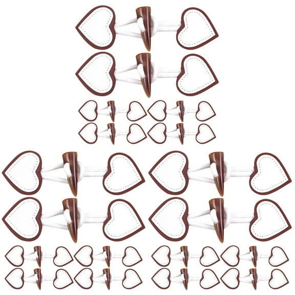 Horn Button Buttons for Clothes Coat Buckles Leather Large Child Horns Clothing 18 Pairs