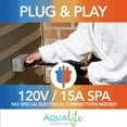 thumbnail image 3 of Aqualife by Strong Spas Palm Beach 6 Person 69-Port Lounger Spa, 30 Jets, Gray Granite, 3 of 14