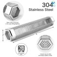 thumbnail image 5 of Deago Hexagon Pellet Smoker Tube, 6" Stainless Steel BBQ Wood Pellet Tube Smoker- for Any Grill or Smoker, Hot or Cold Smoking, 5 of 8