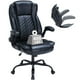 thumbnail image 1 of Silla de oficina HESL de 180 kg con reposabrazos abatibles y piel sintética transpirable, 1 of 6