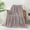 thumbnail image 4 of Fwttom Throw Blanket, 70x100CM Extra Large Thickened Super Soft Velvet Turtleback Fleece Blanket - Solid Color Velvet Throw Blanket for Couch Bed Sofa Home Decor, 4 of 9