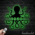 thumbnail image 4 of Handmadetneonsign Octopus Address House Number, Octopus Home Address Metal, Octopus Metal Wall Sign 63790, 4 of 5