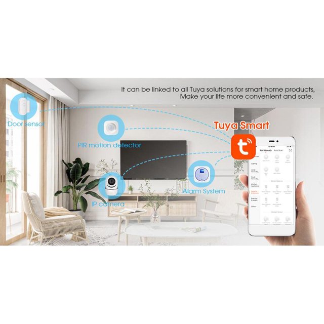 Sensor de puerta de seguridad para inteligente, envía alertas una vez que el Sensor se activa, configuración sencilla con BLESIY alarma de la puerta