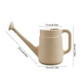 thumbnail image 3 of 2L Long Mouth Watering Can with Needle Nozzle for Houseplants & Gardening – Durable Plastic, Comfortable Grip, Ideal for Potted Plants, Balcony & Indoor Gardening,Beige, 3 of 6