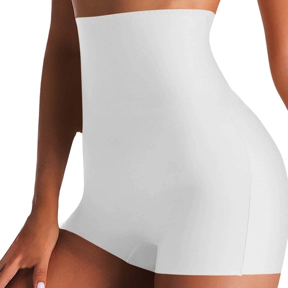 Annhoo Womens Shaping Briefs Fashion Solid Color Full Coverage High Waist Lifting Hips Stretch Liner for Skirt