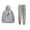 Grey, variant on Socksfor1 Hoodie Jogger Pant 2 Piece Suit Winter Sweatshirt&Trousers 2 Piece Set