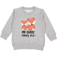 thumbnail image 2 of Inktastic Cute Kawaii Fox My Bubbe Loves Me Toddler Sweatshirt, 2 of 4