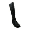 thumbnail image 2 of Karen Scott Womens Deliee2 Leather Almond Toe Knee High, Black PU, Size 8.5, 2 of 6
