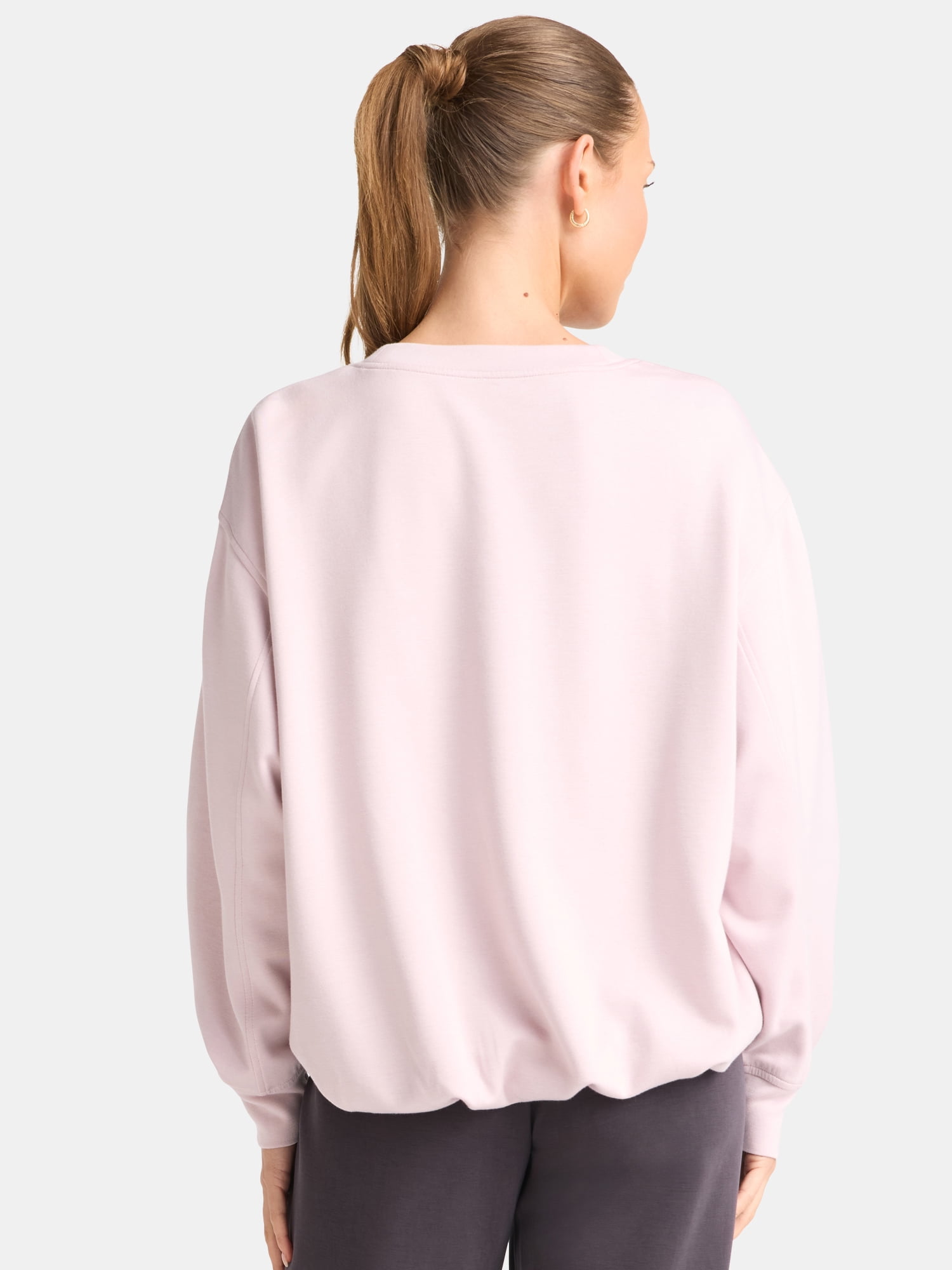 Avia Women's Knit Bubble Top with Long Sleeves, Sizes XS-XXXL
