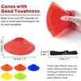 thumbnail image 4 of Soccer Cones Sports Cones for Drills Cones for Field Training Football Outdoor Sports Games Back to School Supplies,Red, 4 of 7