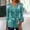 Green, variant on Blmnix Pullover Women Tops Peplum Vintage Button Down Shirts Henley Elbow-Length Blue Summer Shirts for Women Under $5,L