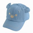 thumbnail image 3 of CAUYDY Baby Boys Baseball Cap Toddler Boy Baseball Hat Kid Ball Cap Newborn Hats Boys Girls Toddler Snapback Hat Kids Trucker Hats (Sizes 3-8 Years,H03-Blue), 3 of 5
