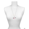 thumbnail image 3 of Delight Jewelry Silvertone You Are More Loved Engraved Locket - Hot Pink Heart Nurse Strong Zoe Necklace, 3 of 4