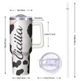 thumbnail image 3 of 1pc ox 40oz Tumbler with Straw & Handle - Insulated Stainless Steel Cup | Holiday Gift for Man Women (Christmas, Valentine's, Birthday), 3 of 5