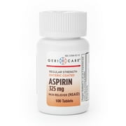 Gericare Enteric Coated Aspirin Tablets, 325 mg, 100 Count