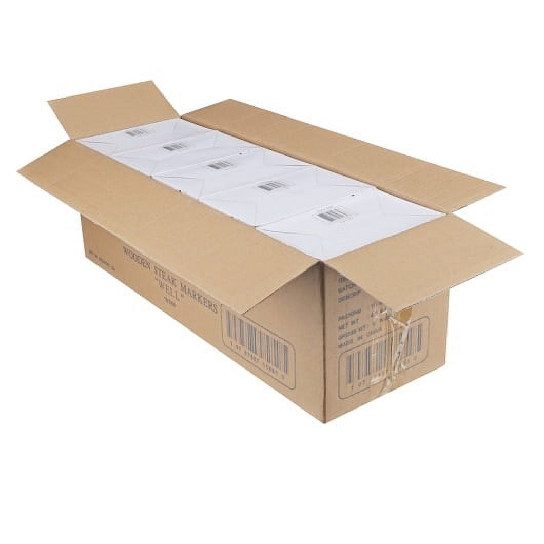 Wooden Steak Markers, Well, 10 Case - 500 Count