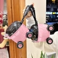 thumbnail image 5 of A Sliding Water Cup – Imitating the Shape of a Car, Summer Covered Plastic Water Cup, Sports Water Bottle with Straw, Fast Heat Dissipation (Pink), 5 of 6