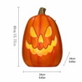 thumbnail image 2 of Halloween Pumpkin Lantern Blow Mold Lighted Jack O Lantern Decor for Indoor Outdoor Seasonal Display Party Scene Setup, 2 of 7