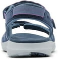 thumbnail image 4 of Columbia Womens Leather Ankle Strap Sandal 5 Zinc/Foxglove, 4 of 9