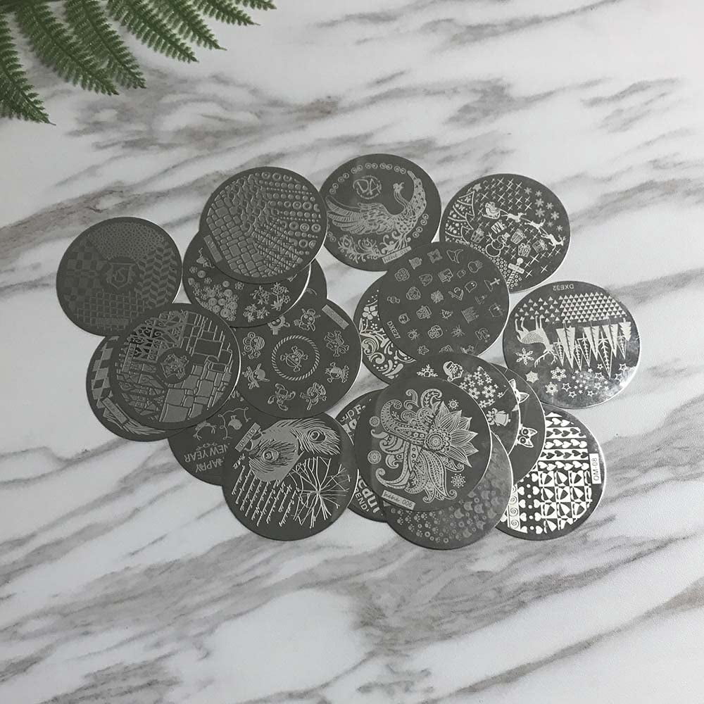 Nail Stamper Kit with Stamping Polish, Nail Stamping Gel Polish Set Nail Print Stamper Tool Nail Stamping Plate Stamp Nail Stamp Polish Gel Paint For Nails Art Printing UV Nail Polish