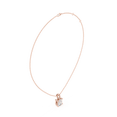 thumbnail image 4 of ZUWELRIA Certified Moissanite Pendants | 1.62 TCW Stunning Princess Shape Diamond Pendant Necklace with Chain for Women | 18K Rose Gold over Sterling Silver, 4 of 7