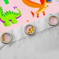 thumbnail image 4 of jejeloiu Kawaii Dinosaur Blackout Curtains Set of 2 (52x84 Each),Cartoon Dino Window Curtains,Colorful Magic Animal Curtains and Drapes For Girls Kids,Breathable Home Decor, 4 of 6