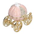 thumbnail image 3 of ESTINK Jewelry Organizer White Golden Pumpkin Carriage Shape Rhinestone Storage Box for Jewelry Collection Table Decoration,Jewelry Storage Box,Jewelry Holder, 3 of 8
