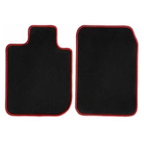 GGBAILEY Ram Pickup 1500 (4 Door Crew Cab) Black with Red Edging Carpet Car Mats / Floor Mats, Custom Fit for 2010, 2011, 2012, 2013, 2014, 2015, 2016, 2017, 2018 - Driver & Passenger Mats