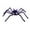 LLNew--Purple, variant on 100Fens Halloween Party Venue Layout Props Spider Decoration Spider Decoration