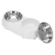 thumbnail image 2 of Cuencos Dobles Para Mascotas, Cuencos Elevados Para Comederos De Mascotas Con Soporte Para Cuencos Para Alimentar Alimentos Y Agua ANGGREK M Blanco, 2 of 8