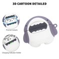 thumbnail image 3 of Funda de silicona para AirPods 4, diseño de animalito anime, resistente a golpes, 3 of 8